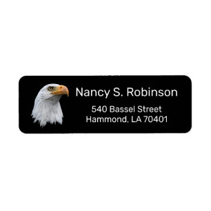 Bald Eagle chic aanpasbaar Etiket