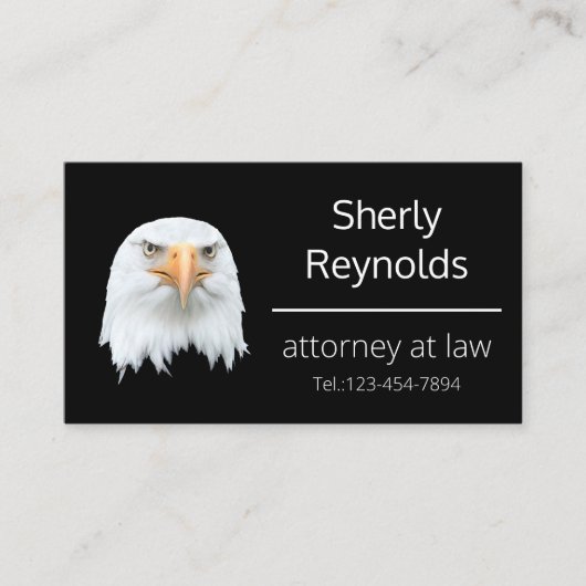 Bald Eagle chic aanpasbaar Visitekaartje (Voorkant)