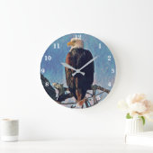 Bald Eagle Clock Grote Klok (Huis)