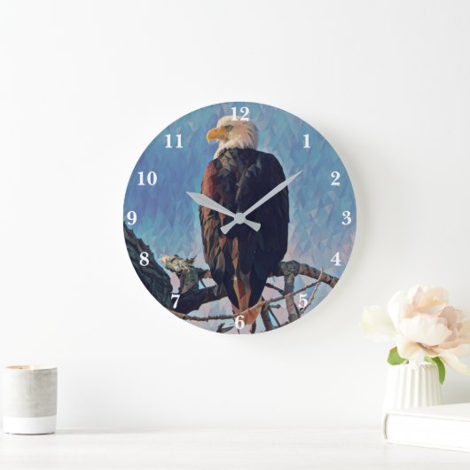 Bald Eagle Clock Grote Klok (Huis)