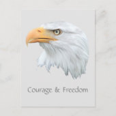Bald Eagle Courage & Freedom aanpasbaar Briefkaart (Voorkant)