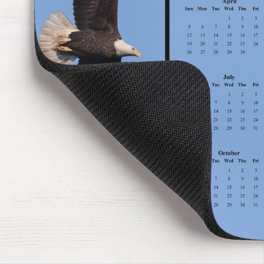 Bald Eagle: Customize full year 2026 calendar Muismat (Hoek)