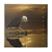 Bald Eagle Dankbaarheid Decoratieve Tegel Tegeltje (Voorkant)