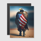 Bald Eagle die Armor zwaait met een Amerikaanse vl (Voorkant / Achterkant)