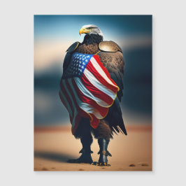 Bald Eagle die Armor zwaait met een Amerikaanse vl