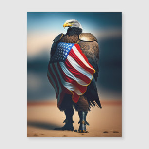Bald Eagle die Armor zwaait met een Amerikaanse vl