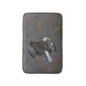 Bald Eagle die naar een vis staart Badmat (Voorkant Verticaal)