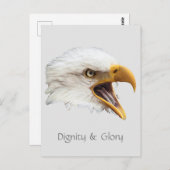 Bald Eagle Dignity & Glory aanpasbaar Briefkaart (Voorkant / Achterkant)