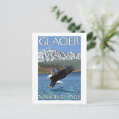 Bald Eagle Diving - Glacier National Park, MT Briefkaart (Staand voorkant)