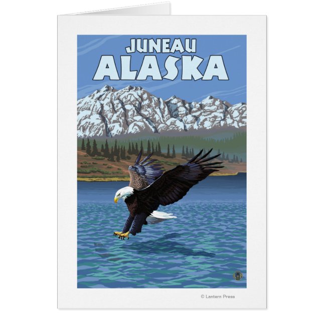 Bald Eagle Diving - Juneau, Alaska (Voorkant)