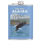 Bald Eagle Diving - Katmai, Alaska Heupfles (Voorkant)