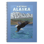 Bald Eagle Diving - Katmai, Alaska Notitieboek (Voorkant)