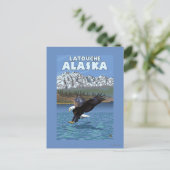 Bald Eagle Diving - Latouche, Alaska Briefkaart (Staand voorkant)