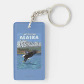 Bald Eagle Diving - Latouche, Alaska Sleutelhanger (achterkant)