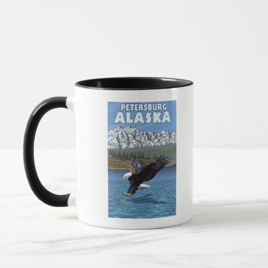 Bald Eagle Diving - Petersburg, Alaska Mok (Links)