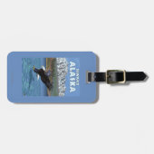 Bald Eagle Diving - Seward, Alaska Bagagelabel (Voorkant horizontaal)