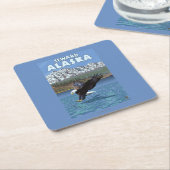 Bald Eagle Diving - Seward, Alaska Kartonnen Onderzetters (Schuin)