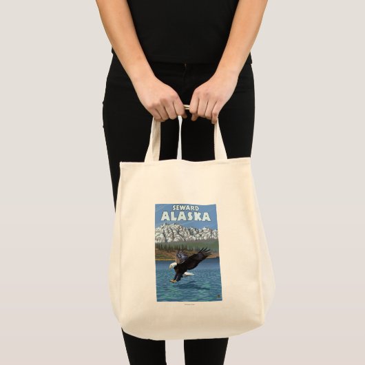 Bald Eagle Diving - Seward, Alaska Tote Bag (Voorkant (product))