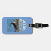 Bald Eagle Diving - Skagway, Alaska Bagagelabel (Voorkant horizontaal)