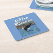 Bald Eagle Diving - Skagway, Alaska Kartonnen Onderzetters (Schuin)