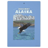 Bald Eagle Diving - Skagway, Alaska Klembord (Achterkant)