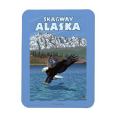 Bald Eagle Diving - Skagway, Alaska Magneet (Verticaal)