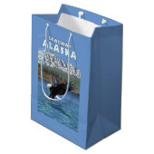 Bald Eagle Diving - Skagway, Alaska Medium Cadeauzakje (Achterkant Gekanteld)