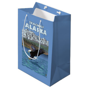 Bald Eagle Diving - Skagway, Alaska Medium Cadeauzakje