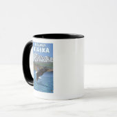 Bald Eagle Diving - Skagway, Alaska Mok (Voorkant links)
