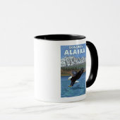 Bald Eagle Diving - Skagway, Alaska Mok (Voorkant rechts)