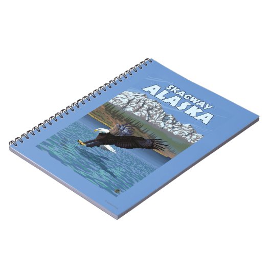Bald Eagle Diving - Skagway, Alaska Notitieboek (Linkerzijde)