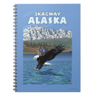 Bald Eagle Diving - Skagway, Alaska Notitieboek