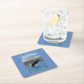 Bald Eagle Diving - Valdez, Alaska Kartonnen Onderzetters (Insitu)