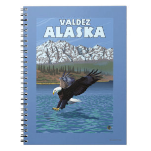 Bald Eagle Diving - Valdez, Alaska Notitieboek