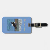 Bald Eagle Diving - West Yellowstone, MT Bagagelabel (Voorkant horizontaal)