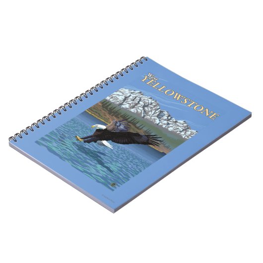 Bald Eagle Diving - West Yellowstone, MT Notitieboek (Linkerzijde)