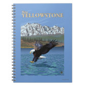 Bald Eagle Diving - West Yellowstone, MT Notitieboek (Voorkant)