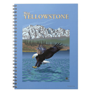 Bald Eagle Diving - West Yellowstone, MT Notitieboek