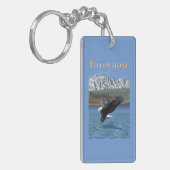 Bald Eagle Diving - West Yellowstone, MT Sleutelhanger (Voorkant Links)