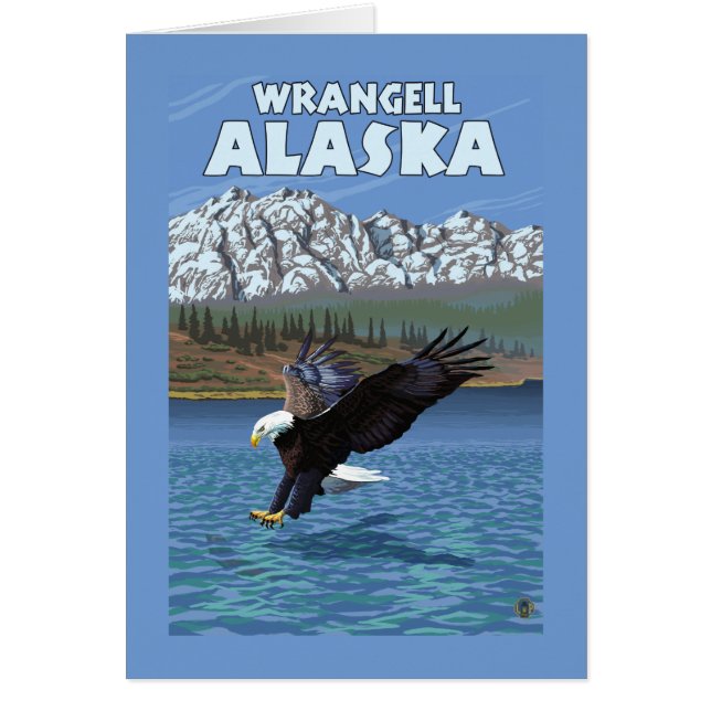 Bald Eagle Diving - Wrangell, Alaska (Voorkant)