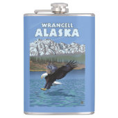 Bald Eagle Diving - Wrangell, Alaska Heupfles (Voorkant)