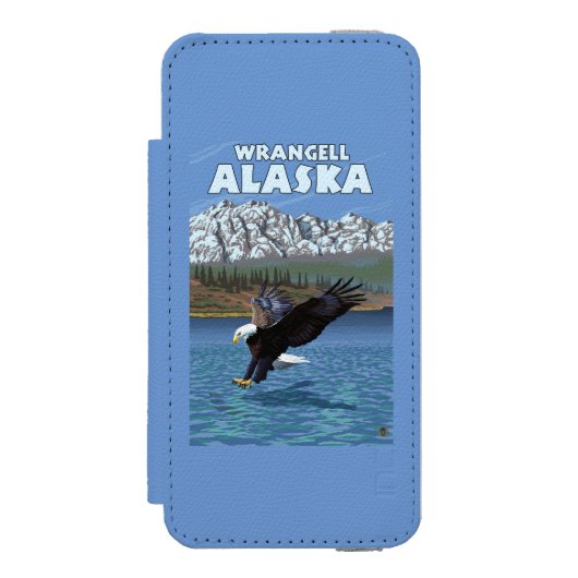 Bald Eagle Diving - Wrangell, Alaska Incipio iPhone Portemonnee Hoesje (Voorkant Agenda)
