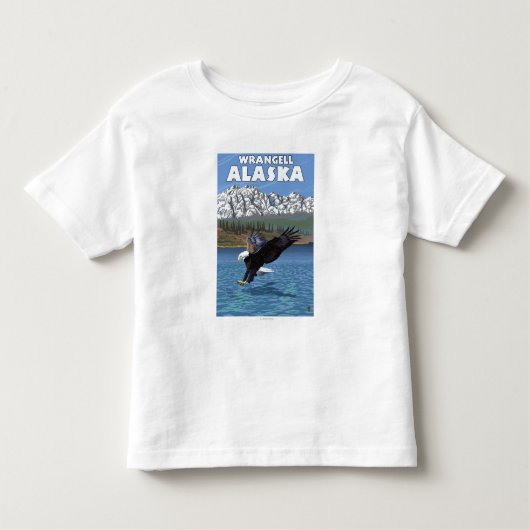 Bald Eagle Diving - Wrangell, Alaska Kinder Shirts (Voorkant)