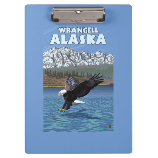 Bald Eagle Diving - Wrangell, Alaska Klembord (Voorkant)