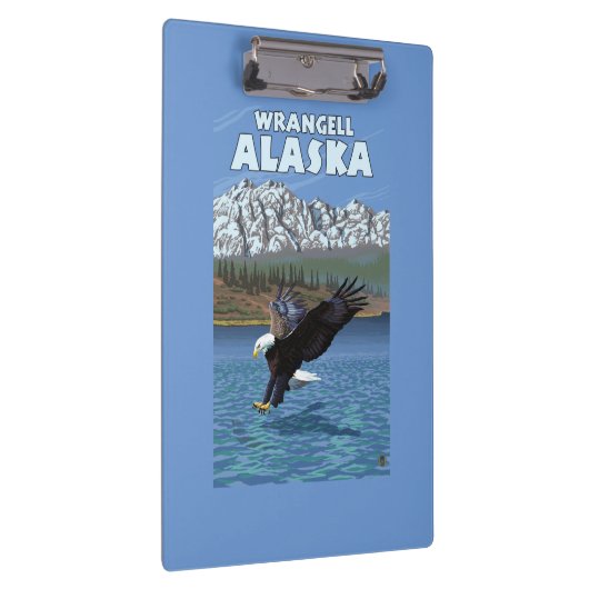 Bald Eagle Diving - Wrangell, Alaska Klembord (Rechts)