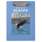 Bald Eagle Diving - Wrangell, Alaska Klembord (Voorkant)