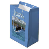 Bald Eagle Diving - Wrangell, Alaska Medium Cadeauzakje (Achterkant Gekanteld)
