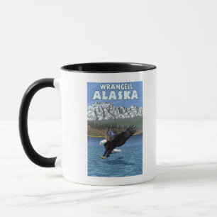 Bald Eagle Diving - Wrangell, Alaska Mok