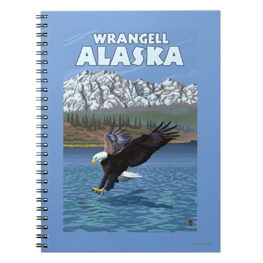 Bald Eagle Diving - Wrangell, Alaska Notitieboek (Voorkant)