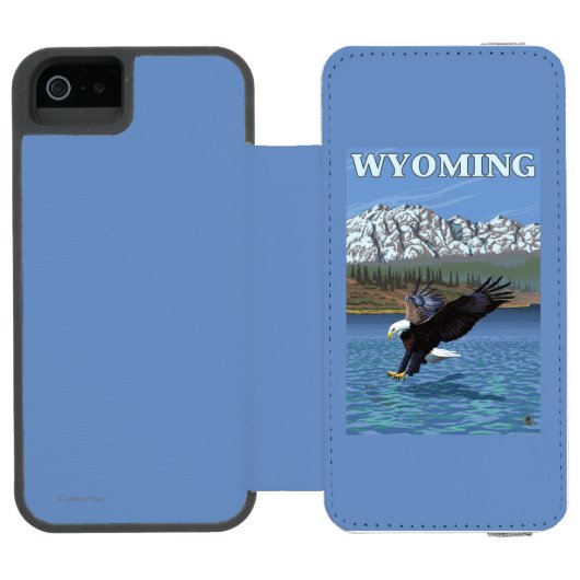Bald Eagle Diving - Wyoming Incipio iPhone Portemonnee Hoesje (Agenda Open)